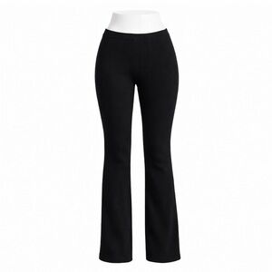 Size M Aritzia Golden Women’s Black Velour Stretch Pants Lounge Yoga Soft Comfy